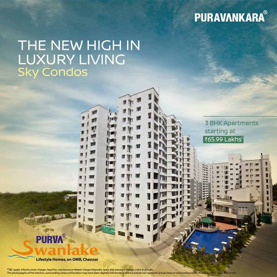 Book premium sky condos at Purva Swanlake in Chennai Update
